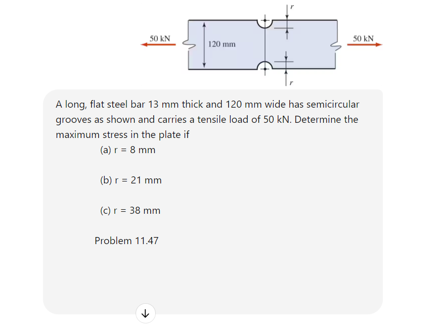 A long, flat steel bar 1 3 mm thick and 1 2 0 mm