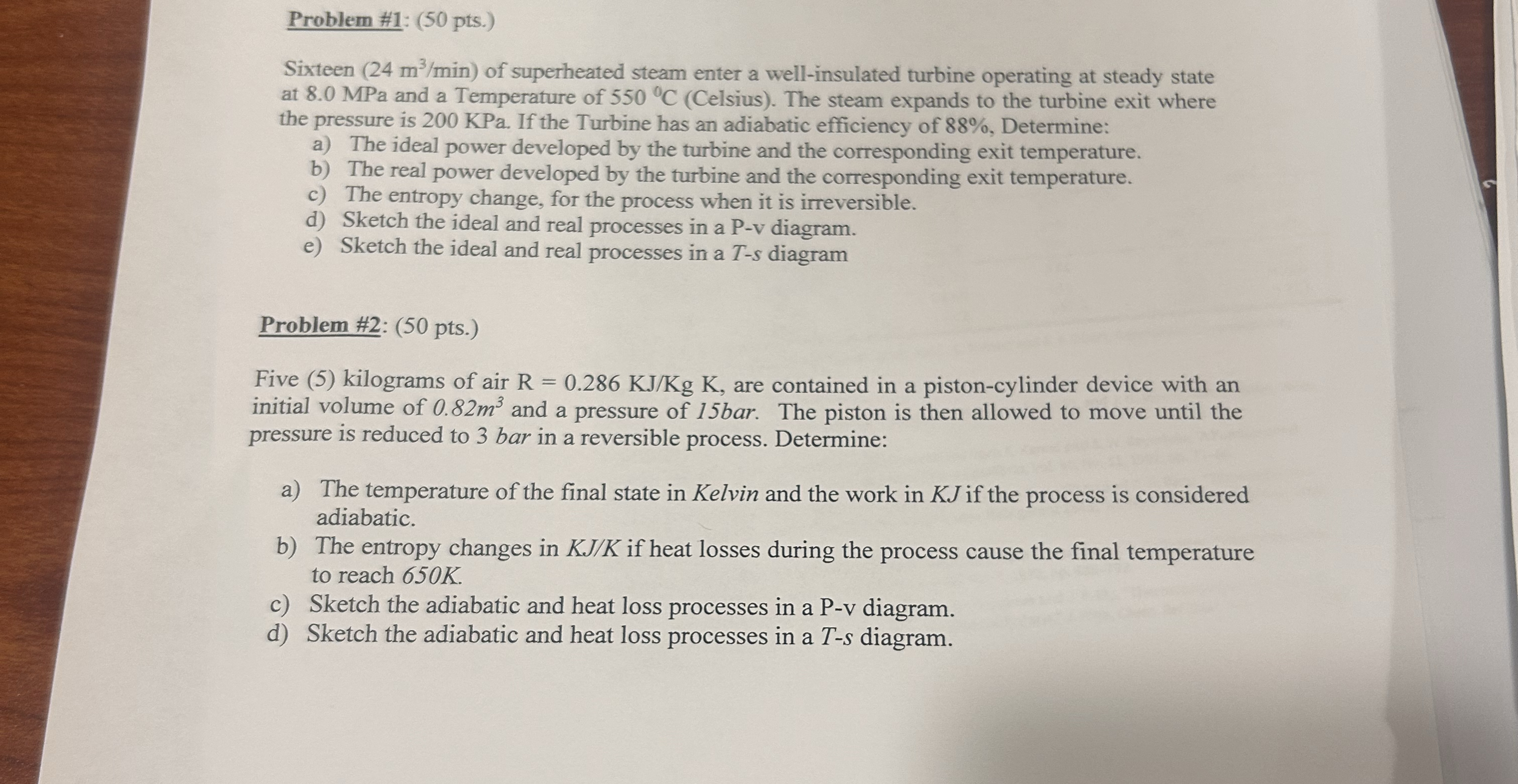 Problem # 1 : ( 5 0 pts . ) Sixteen ( 2 4 m 3 m i