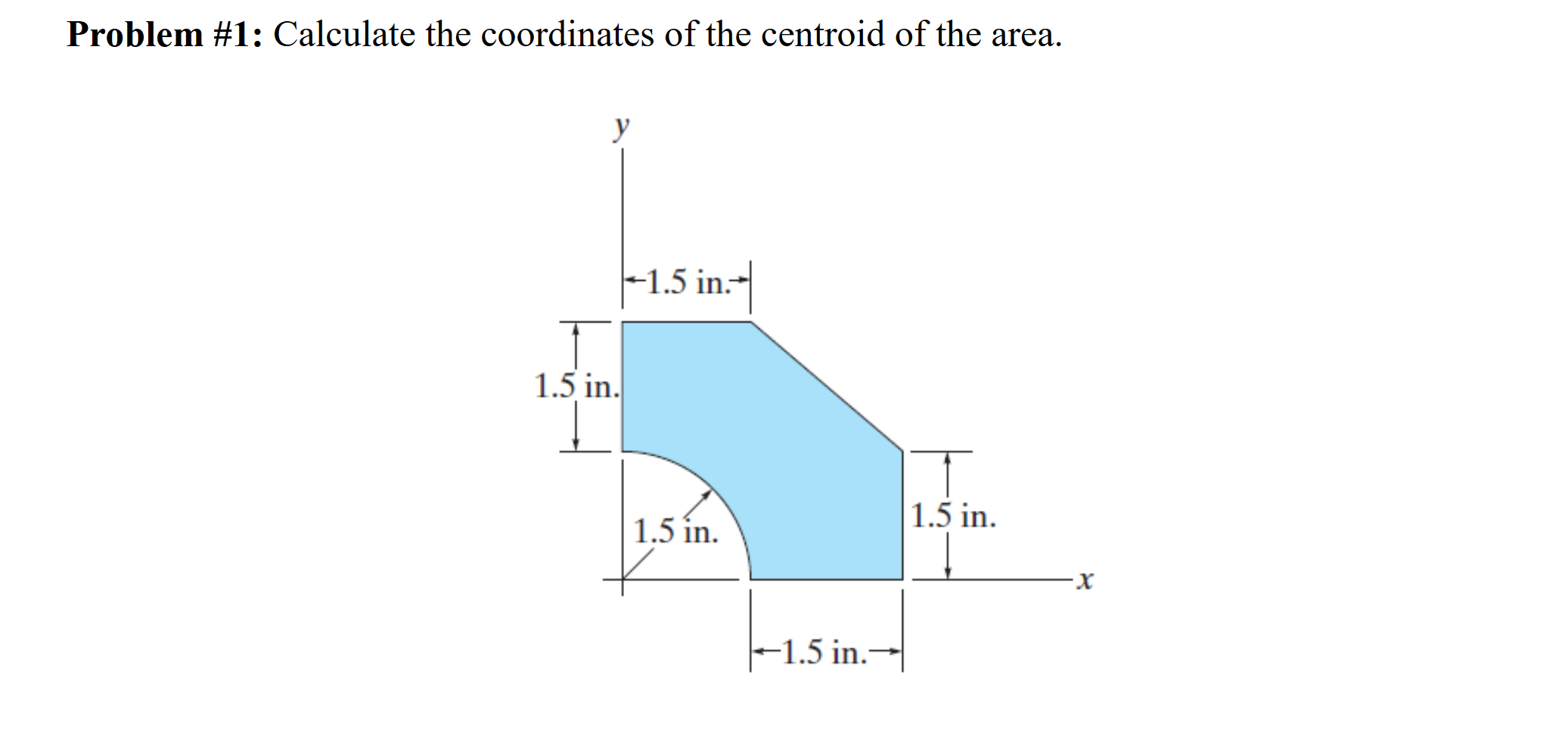 Problem \ # 1 : Calculate the coordinates of the