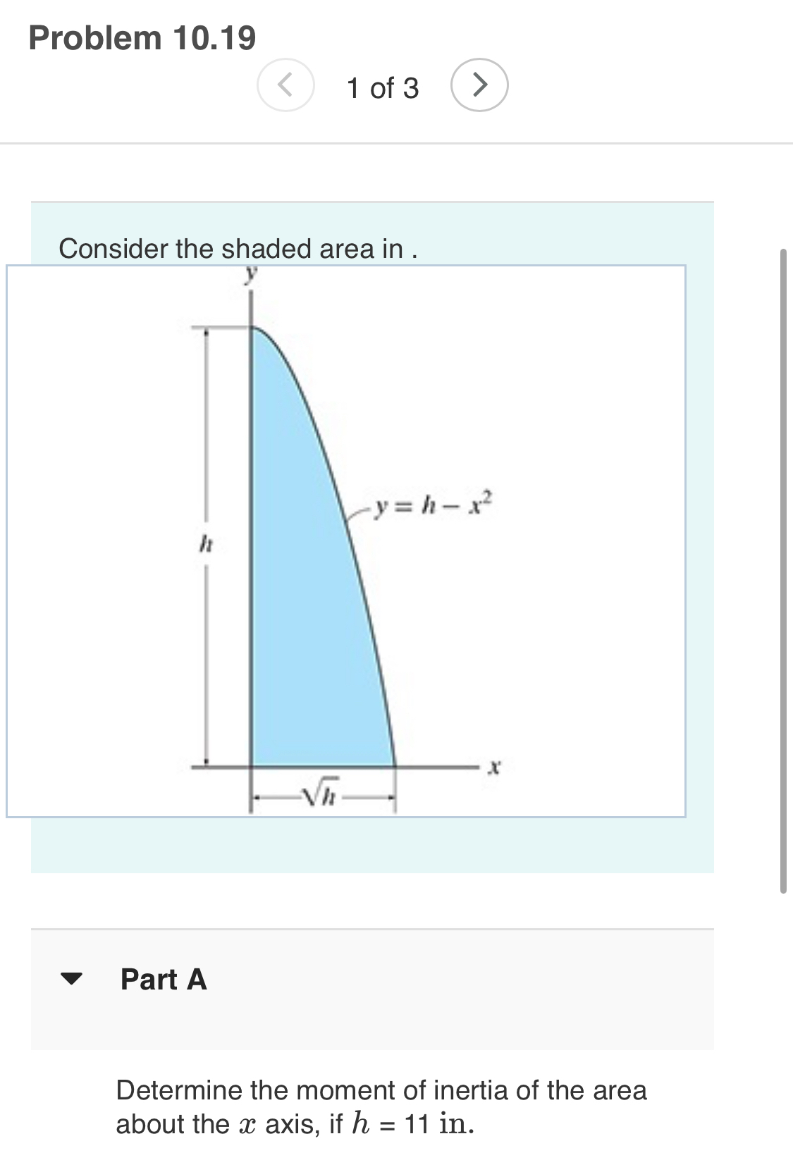 Problem 1 0 . 1 9 1 of 3 Cnnnidnrthananadadmunnin