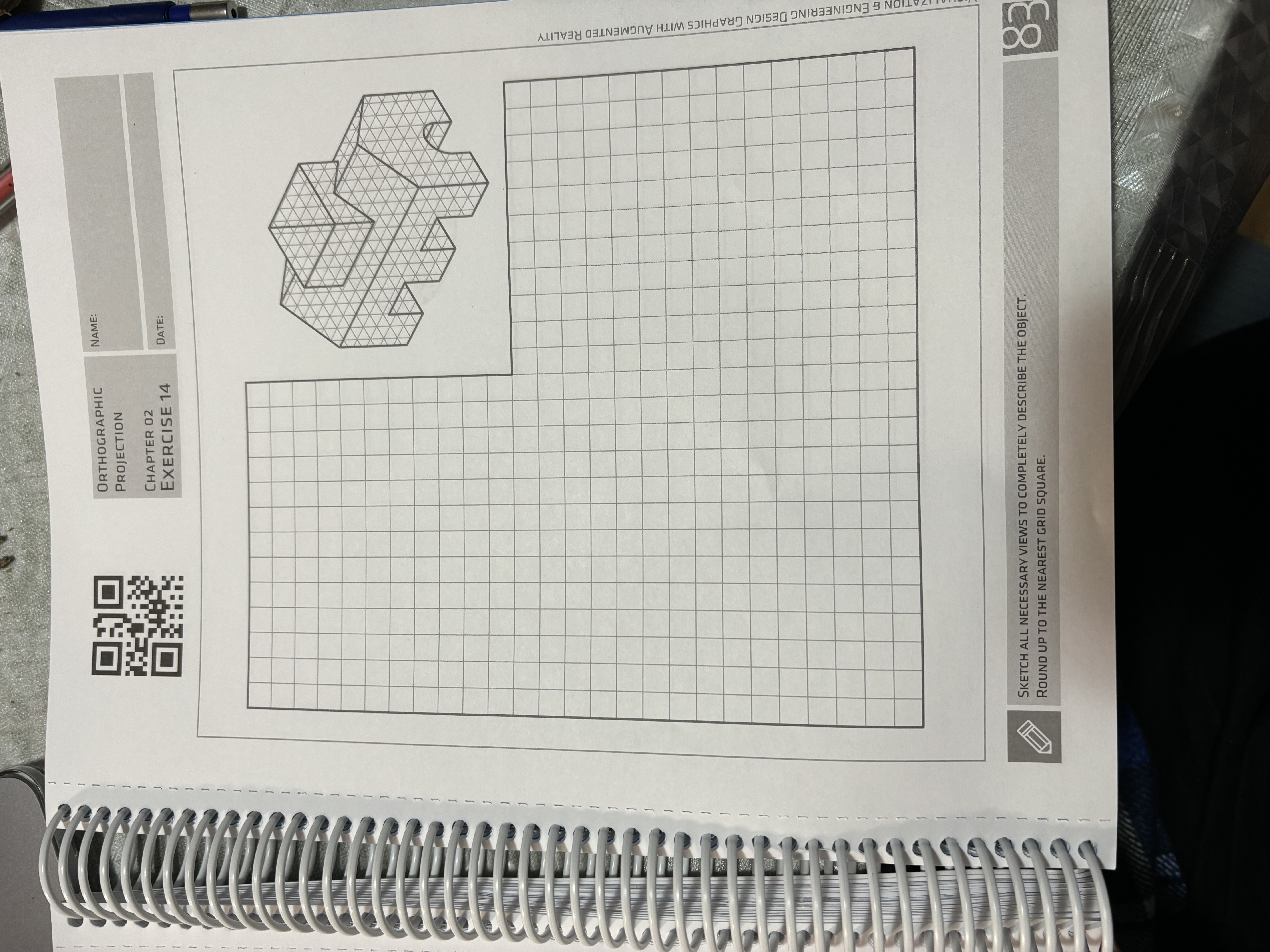 Can you please draw the draw orthographic views