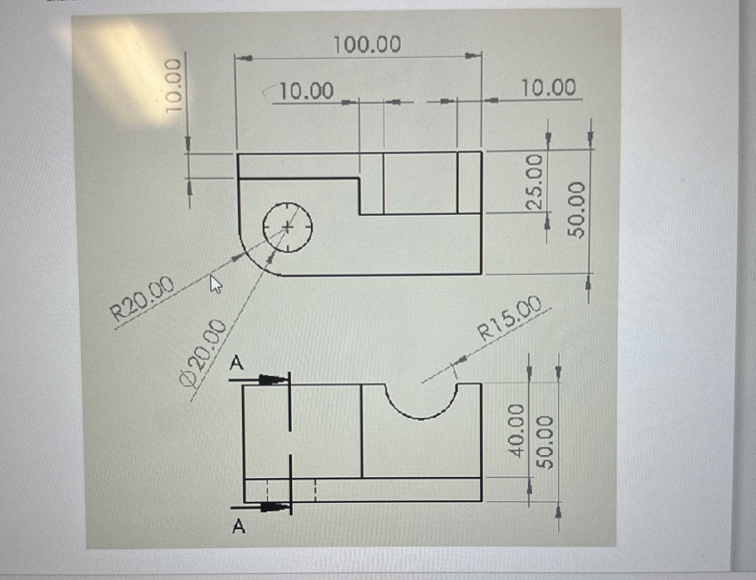 what is the section view for this drawing