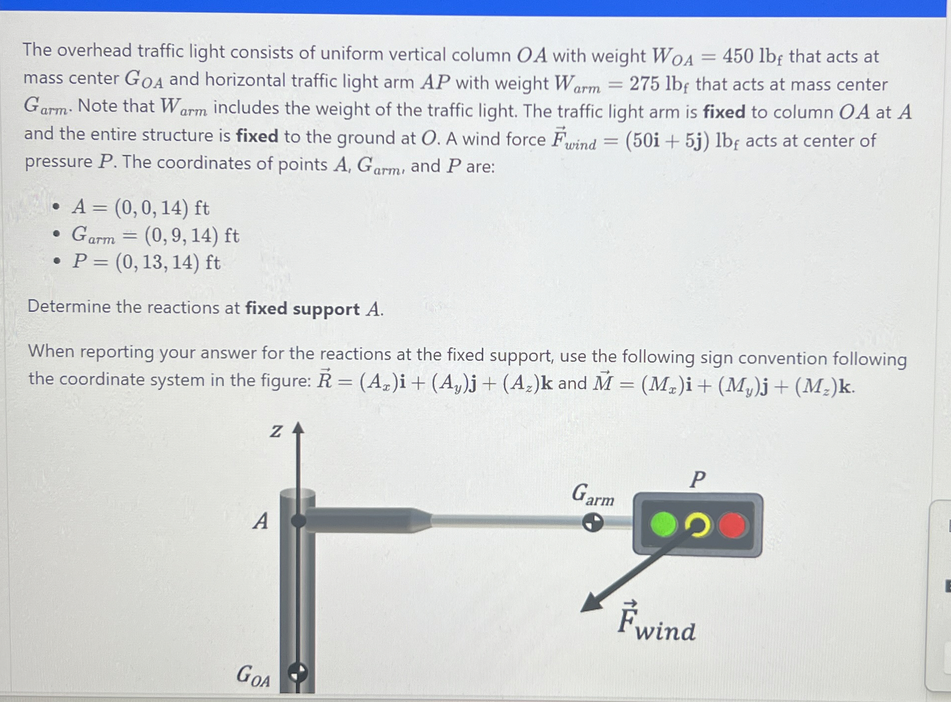 The overhead traffic light consists of uniform
