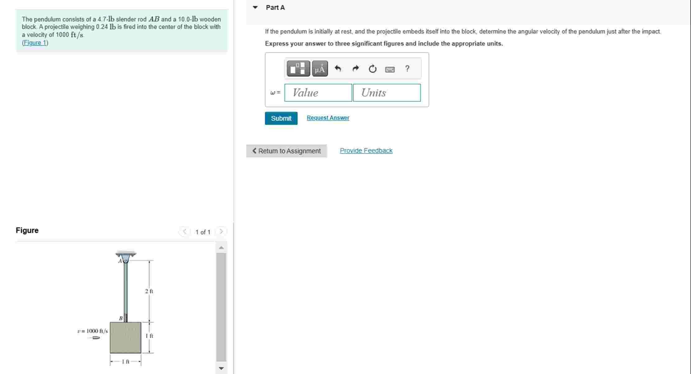 The pendulum consists of a \ ( 4 . 7 - \ mathrm {