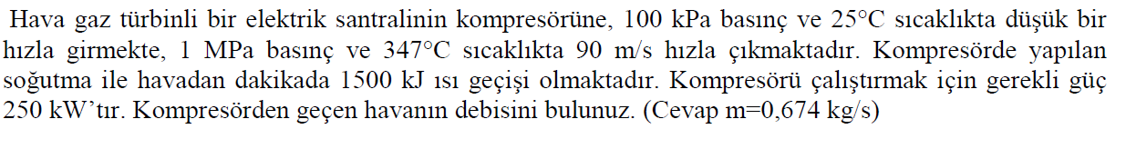 Hava gaz t rbinli bir elektrik santralinin
