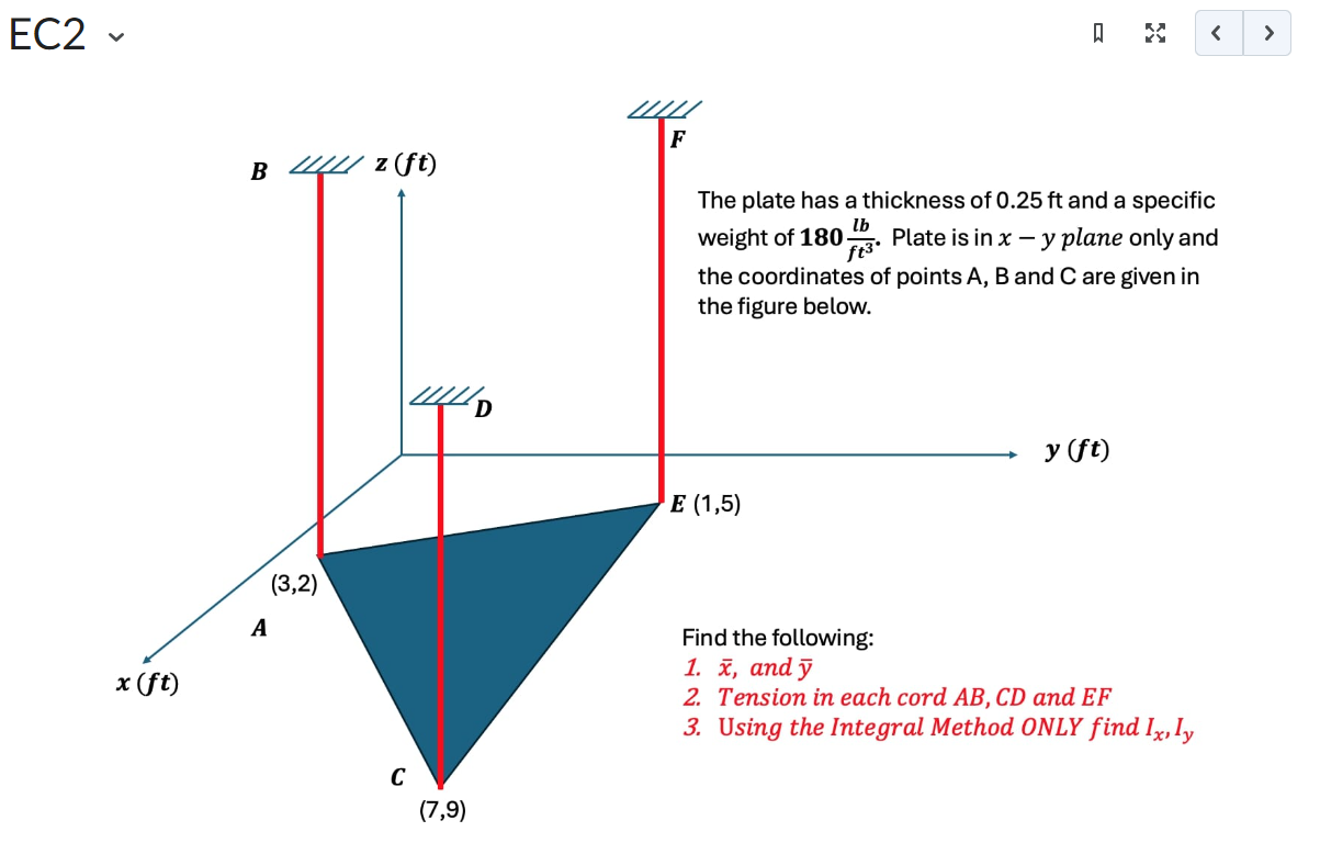 EC 2 Find the following: 1 , 2 , and 3 .