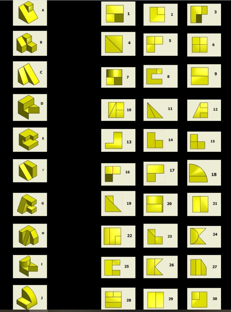 matching orthographic views with an isometric