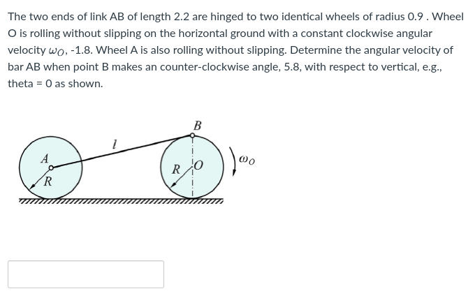 The two ends of link A B of length 2 . 2 are