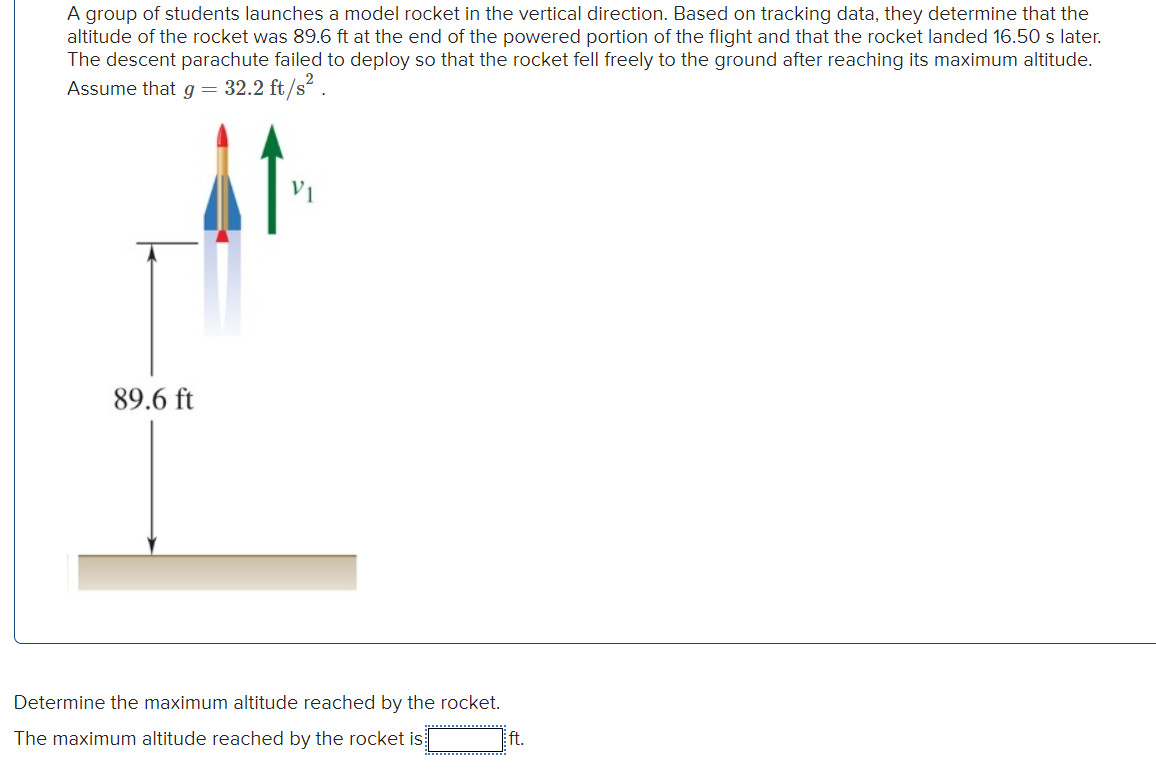 A group of students launches a model rocket in