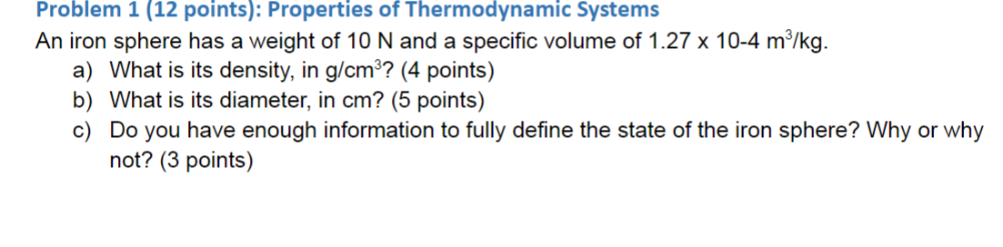 Problem 1 ( 1 2 points ) : Properties of