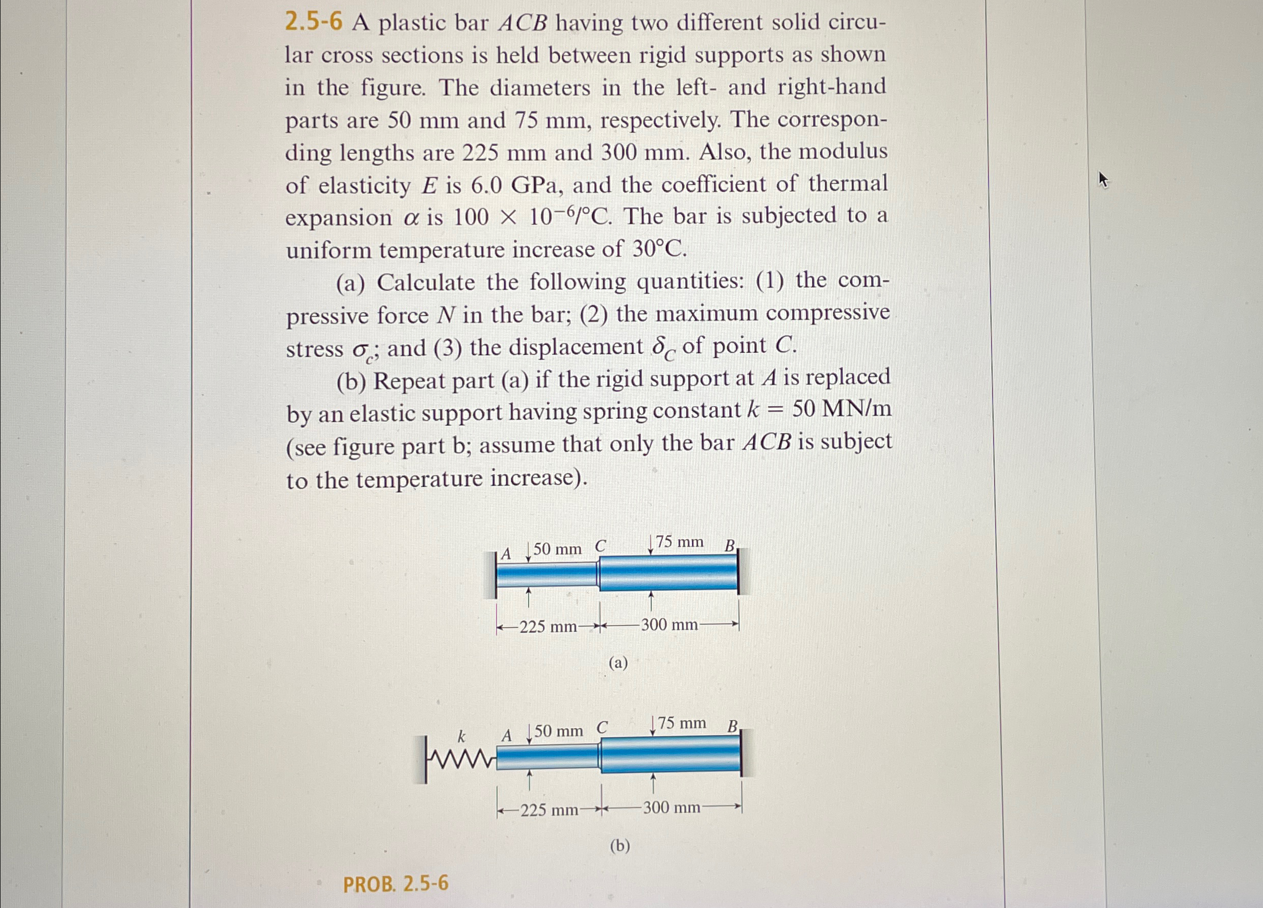 2 . 5 - 6 A plastic bar ACB having two different