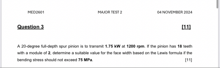 MED 2 6 0 1 MAJOR TEST 2 0 4 NOVEMBER 2 0 2 4