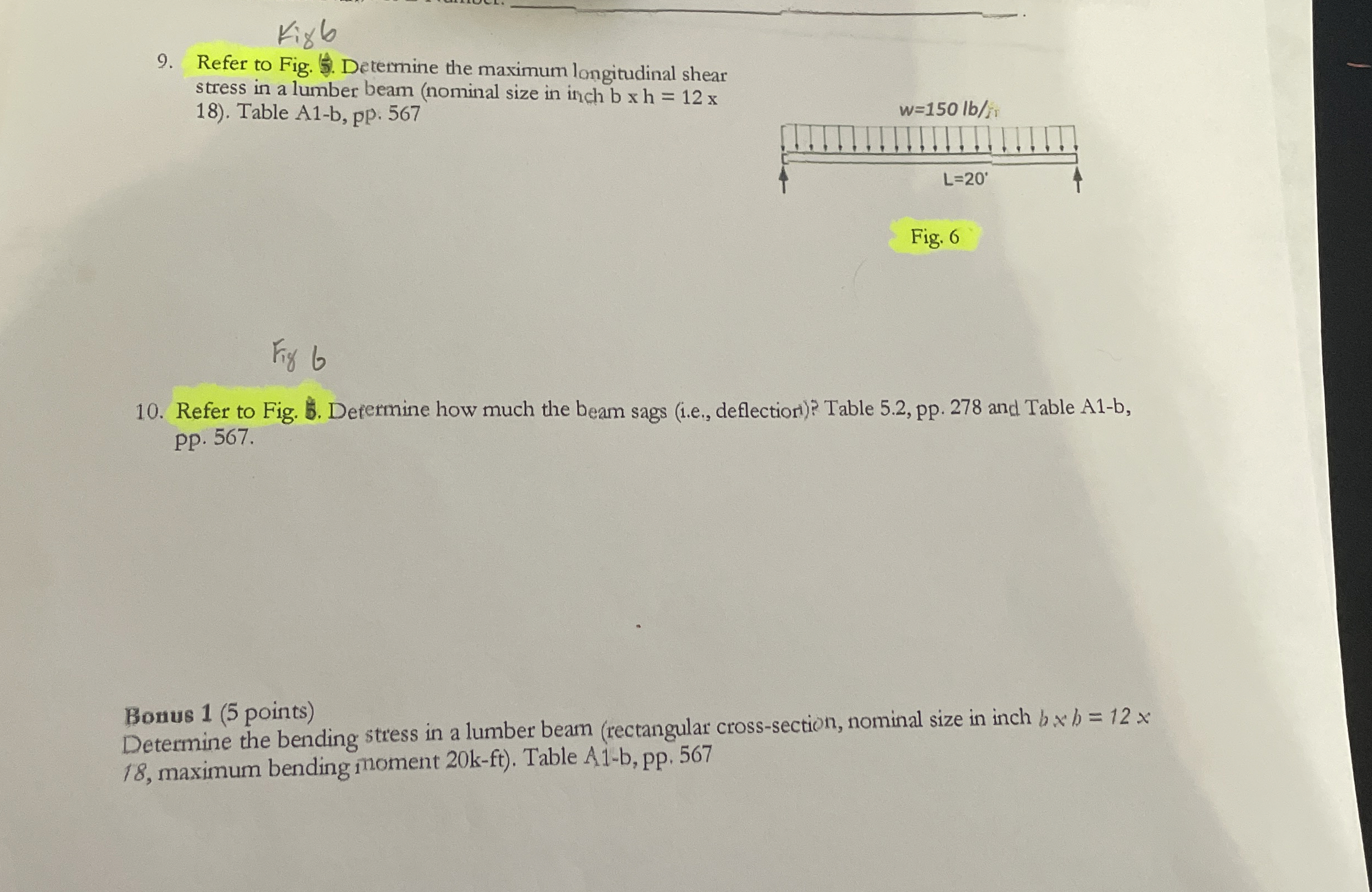 Refer to Fig. f 5 . Determine the maximum