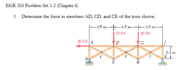 EGR 2 0 3 Problem Set 5 - 2 ( Chapter 6 ) 1 .