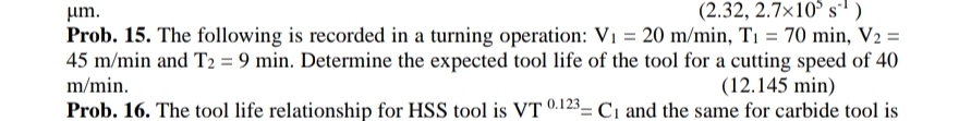 Prob. 1 5 . The following is recorded in a