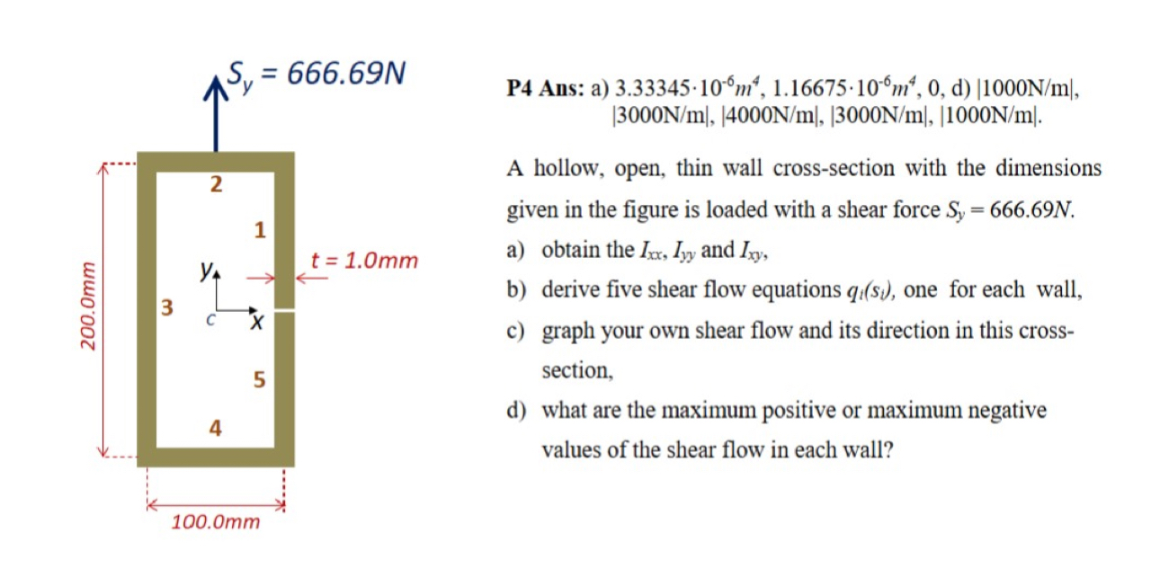 P 4 Ans: a ) 3 . 3 3 3 4 5 1 0 - 6 m 4 , 1 . 1 6