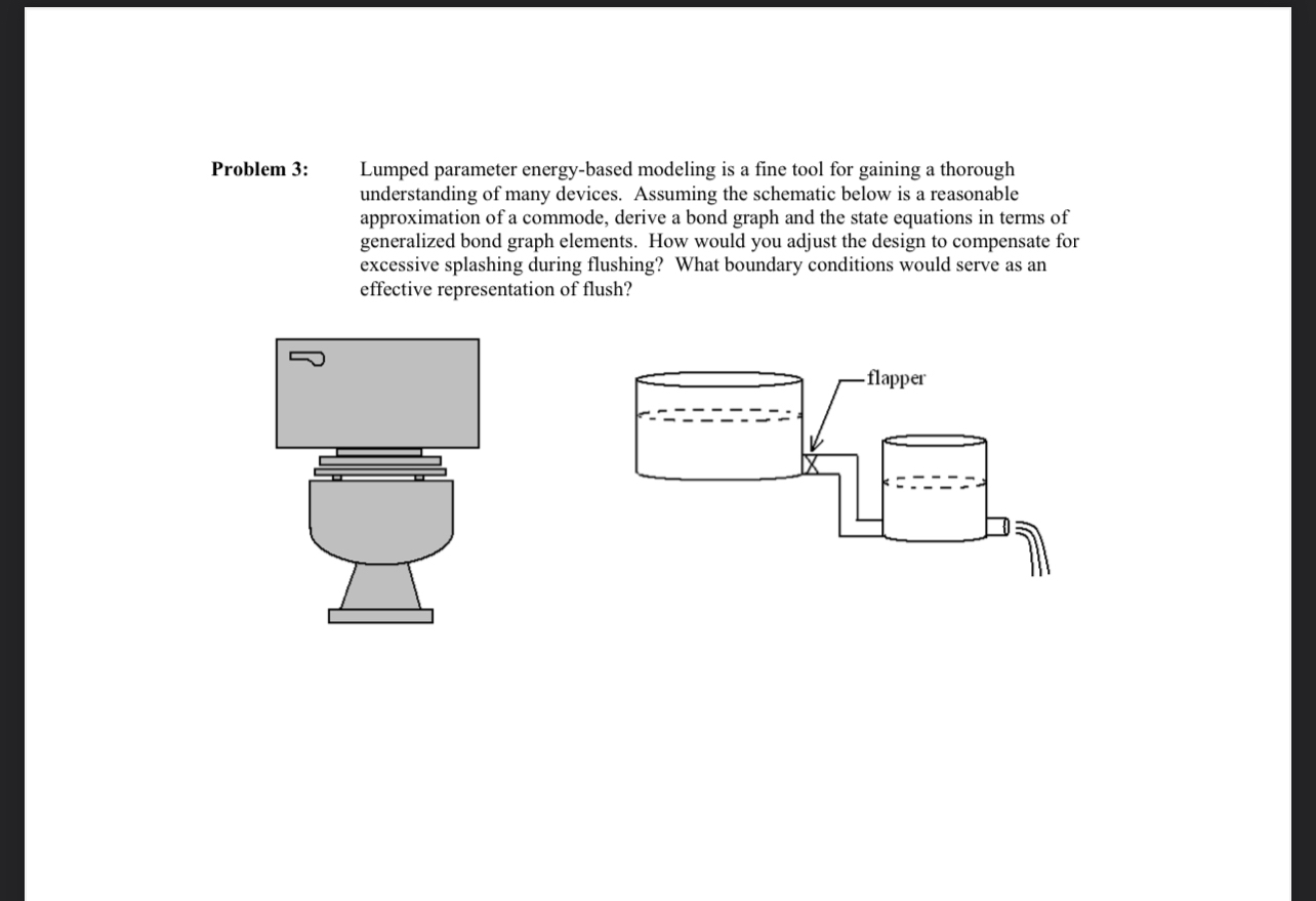 Problem 3 : Lumped parameter energy - based