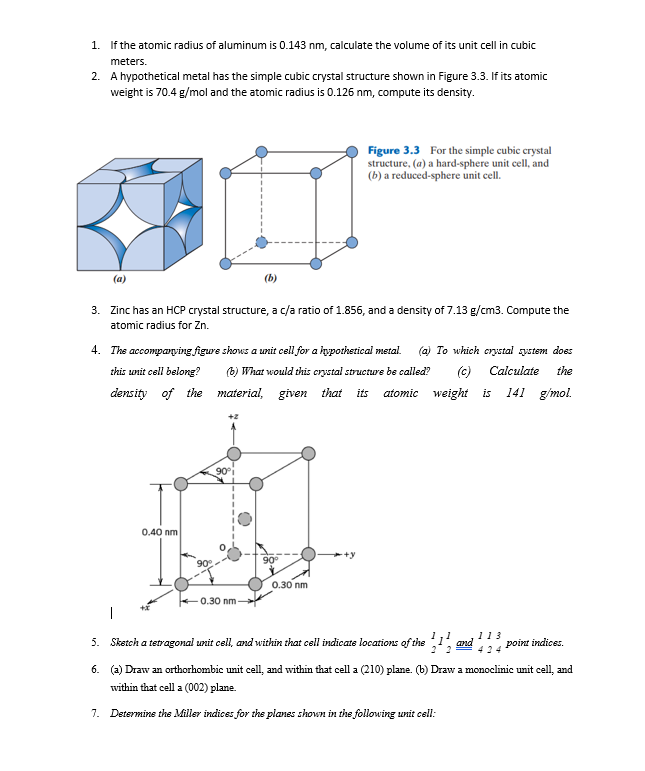 If the atomic radius of aluminum is 0 . 1 4 3 nm