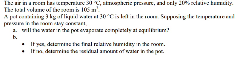 The air in a room has temperature 3 0 C ,