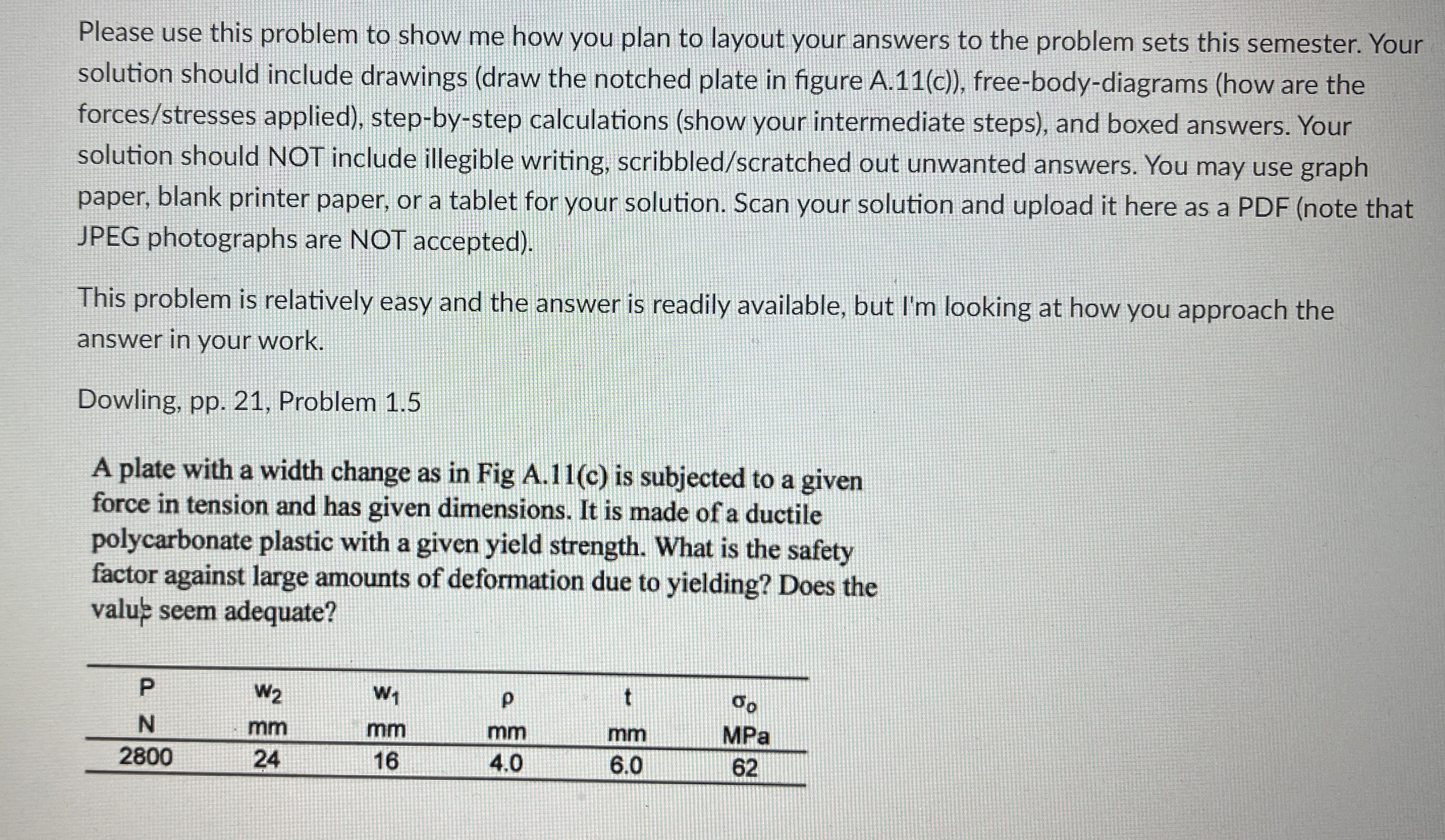 Please use this problem to show me how you plan