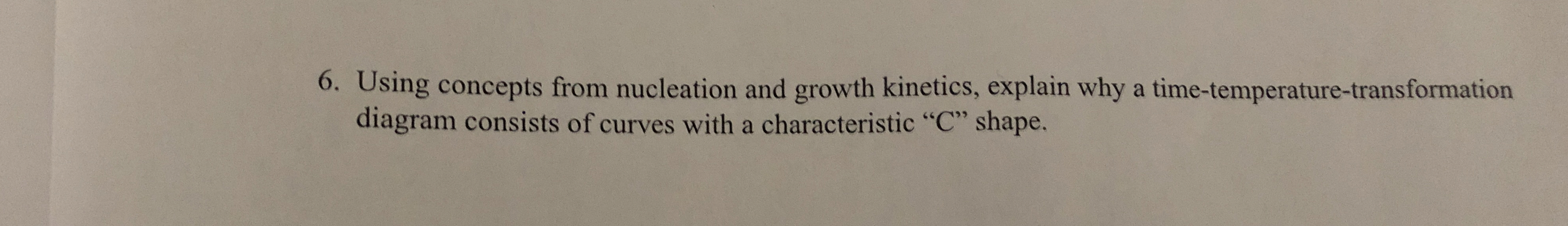 Using concepts from nucleation and growth