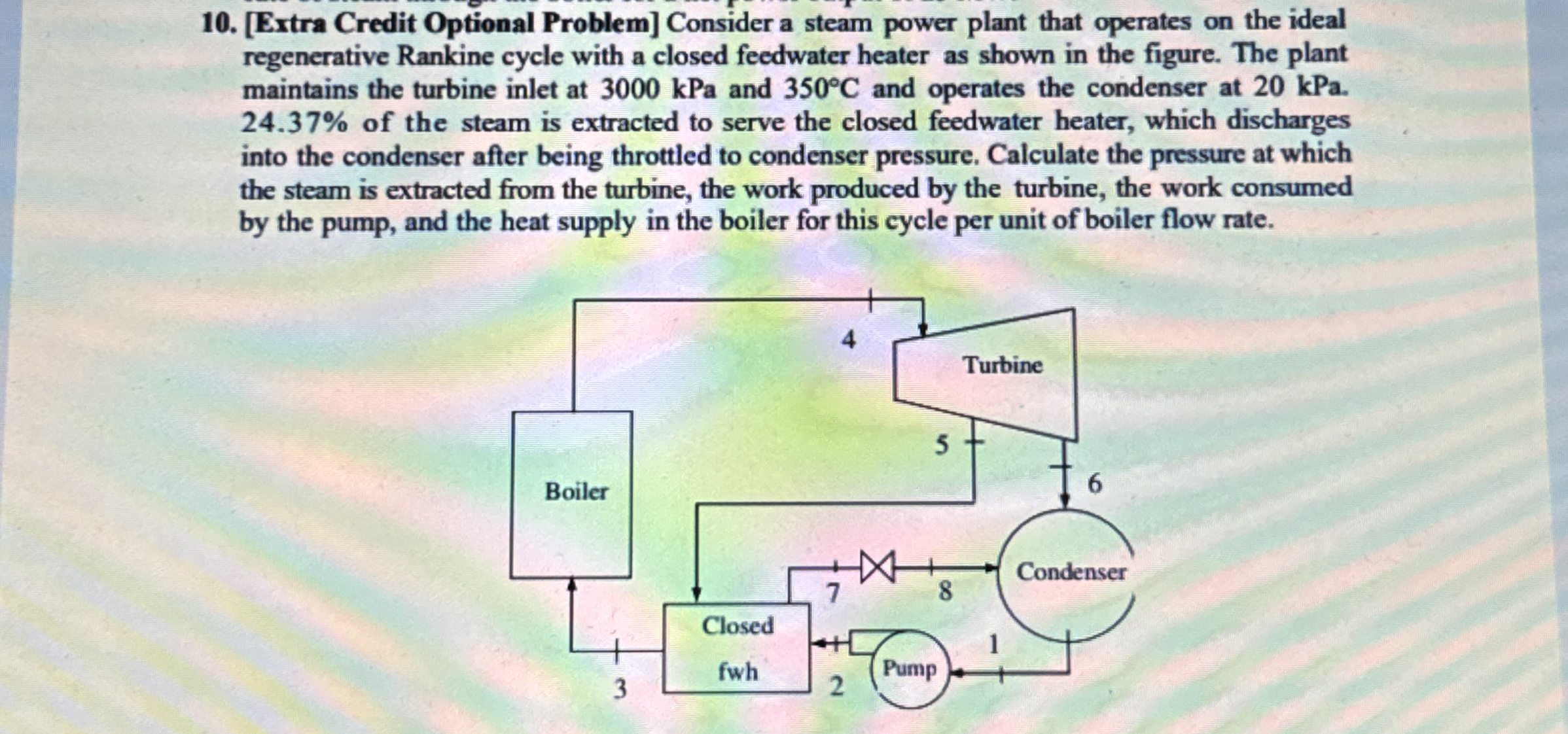 [ Extra Credit Optional Problem ] Consider a