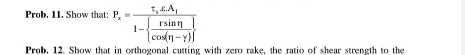 Prob. 1 1 . Show that: P z = s . . A 1 1 - { r s