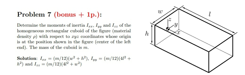 Problem 7 ( bonus + 1 p . ) : Determine the