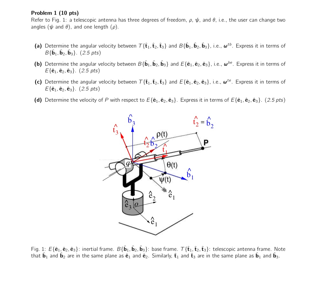 Problem 1 ( 1 0 pts ) Refer to Fig. 1 : a