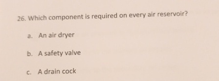 Which component is required on every air