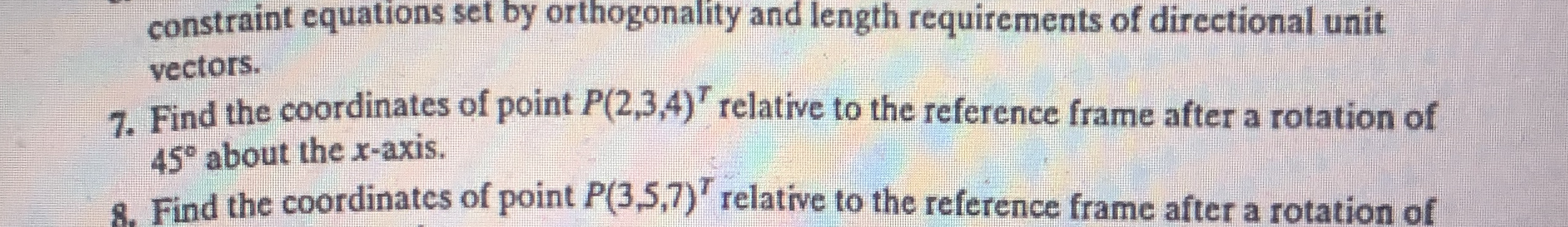 7 . Find the coordinates of point P ( 2 , 3 , 4 )