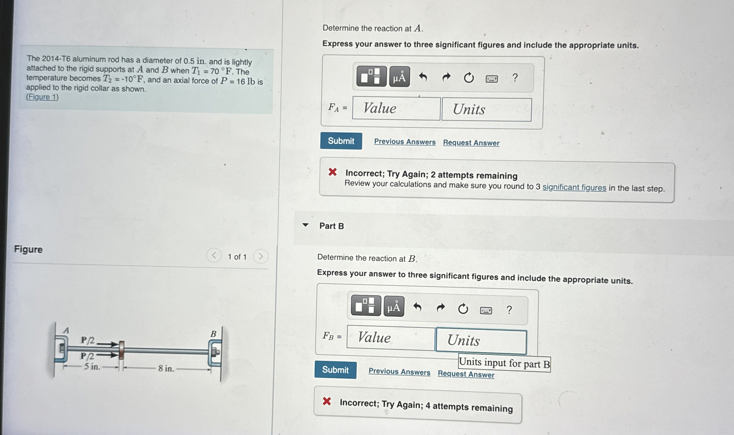 The 2 0 1 4 - T 6 aluminum rod has a diameter of