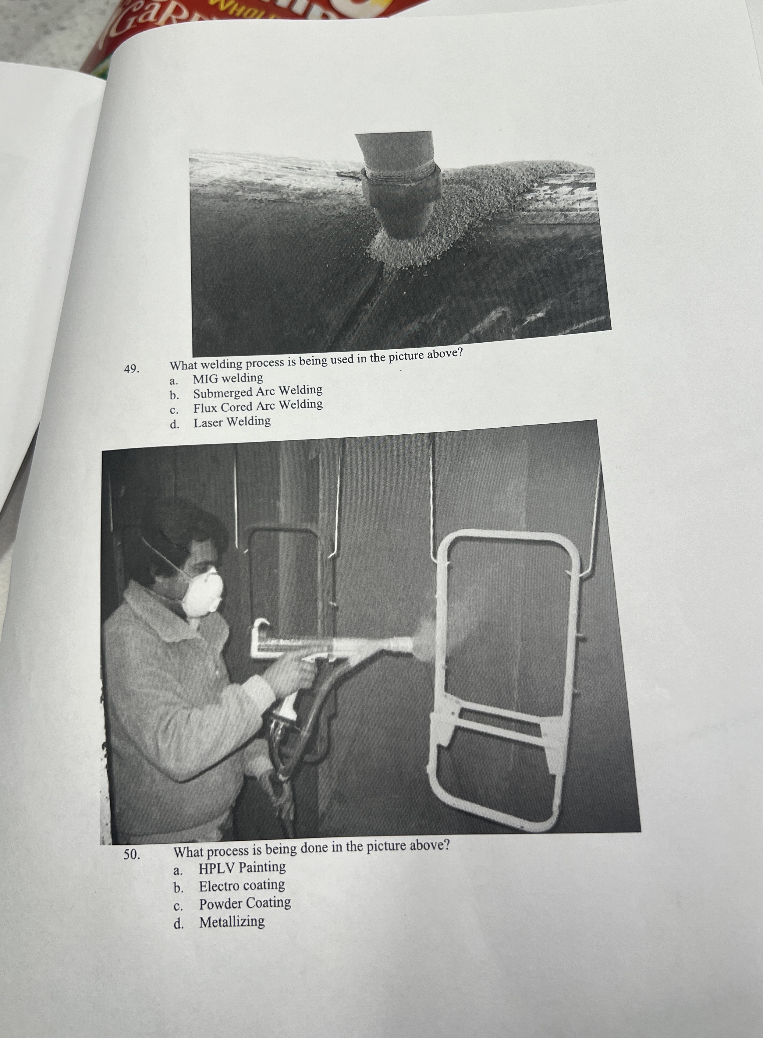 What welding process is being used in the picture