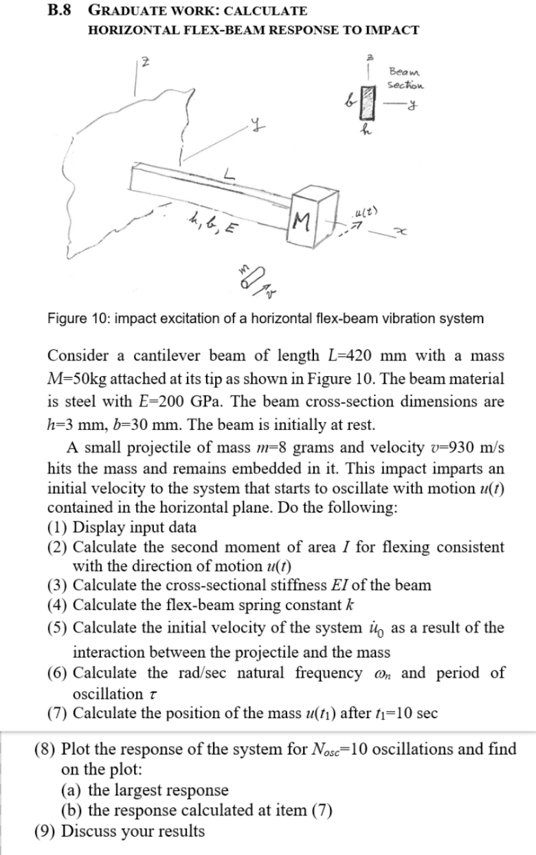 B . 8 GRADUATE WORK: CALCULATE HORIZONTAL FLEX -