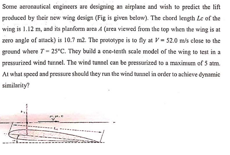 Some aeronautical engineers are designing an