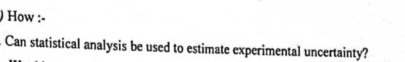 How : - Can statistical analysis be used to