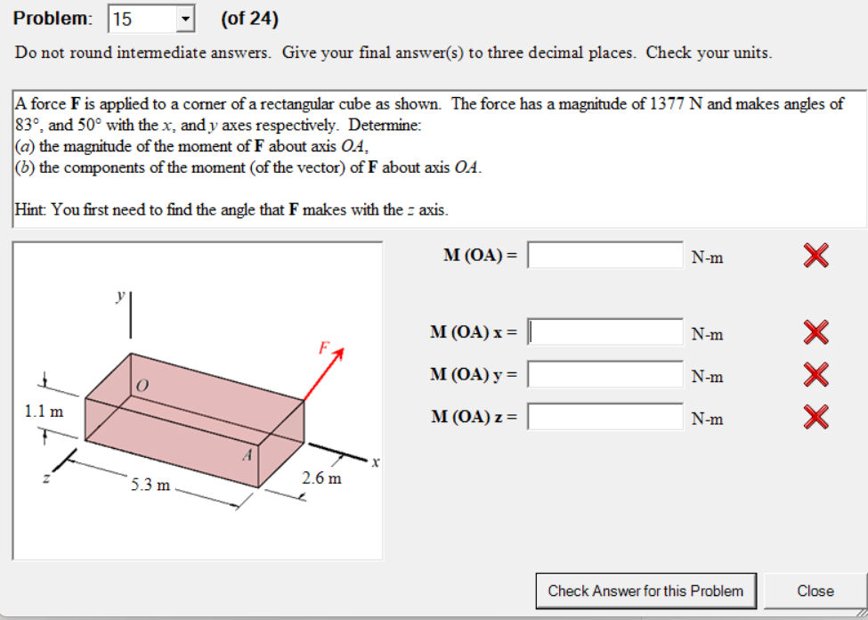 Problem: ( of 2 4 ) Do not round intermediate