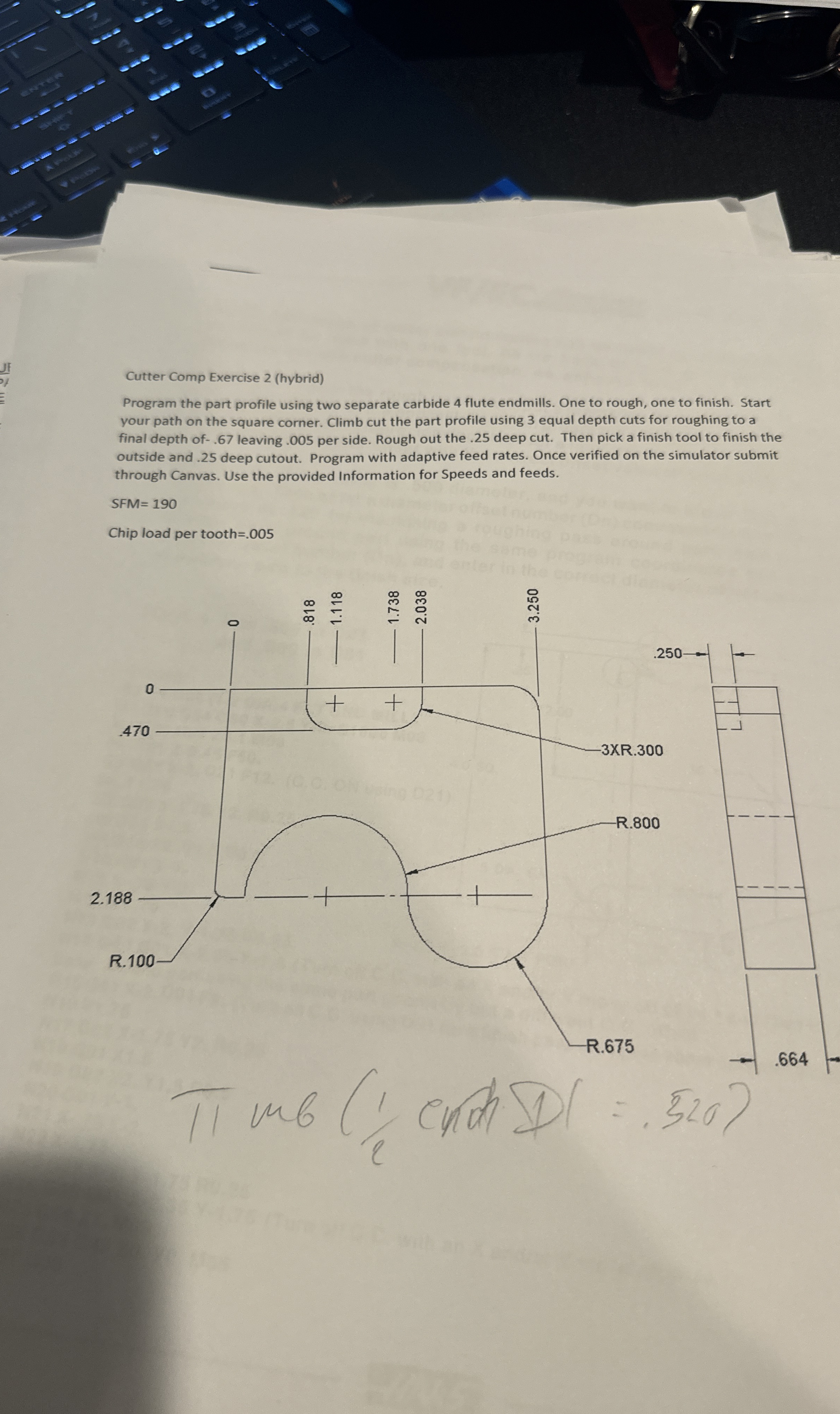 Cutter Comp Exercise 2 ( hybrid ) Program the