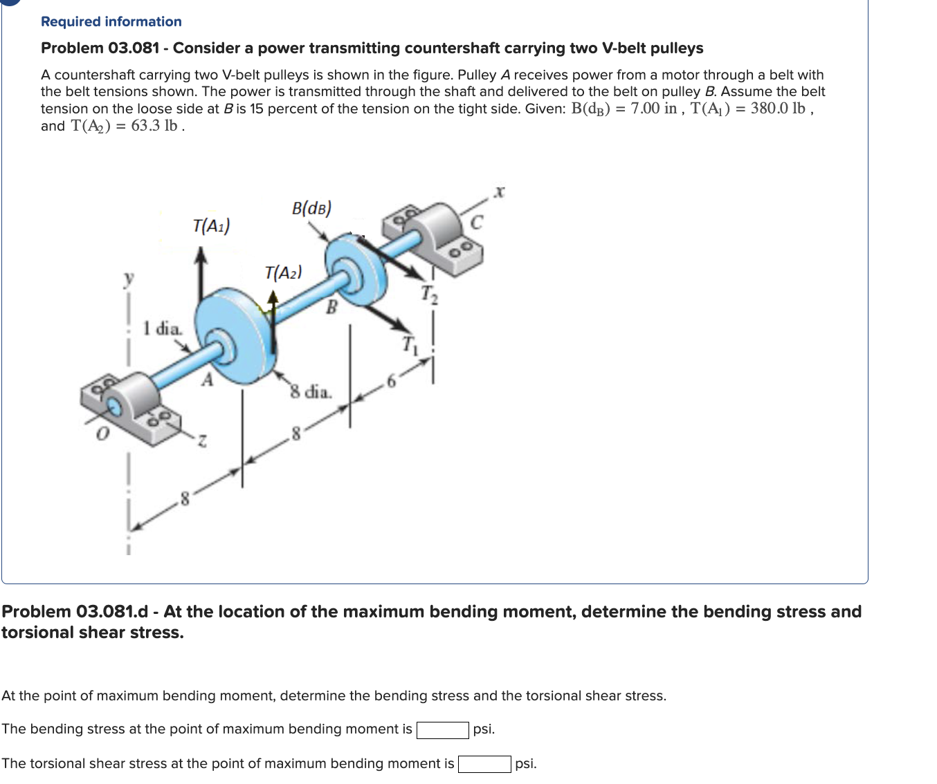 Problem 0 3 . 0 8 1 . d - At the location of the