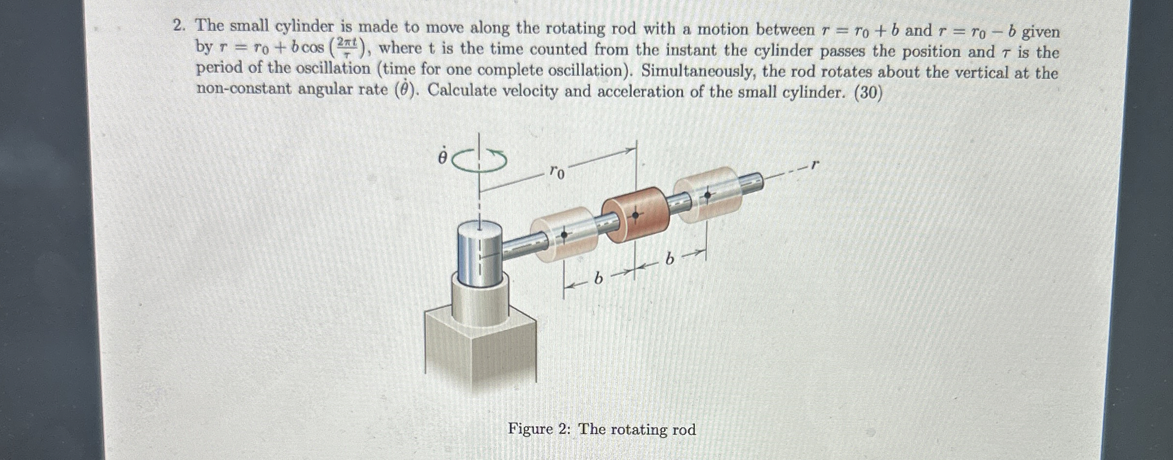 The small cylinder is made to move along the