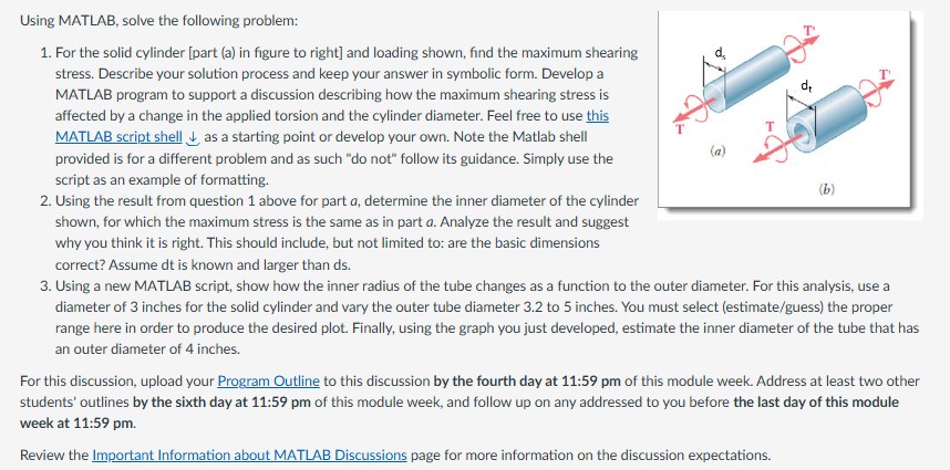 Using MATLAB, solve the following problem: 1 .