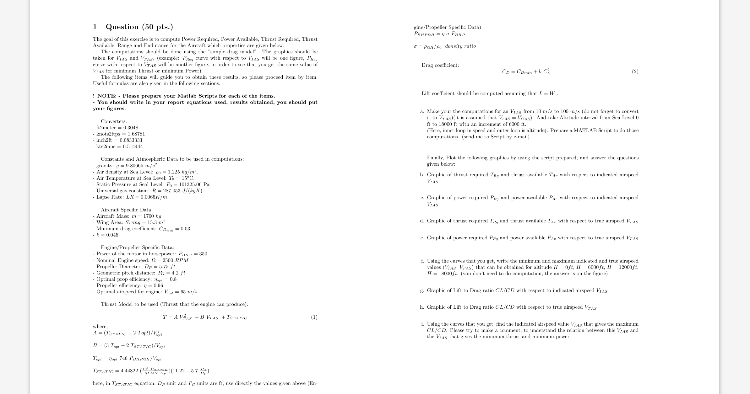 an aeronautical engineer help pls all the