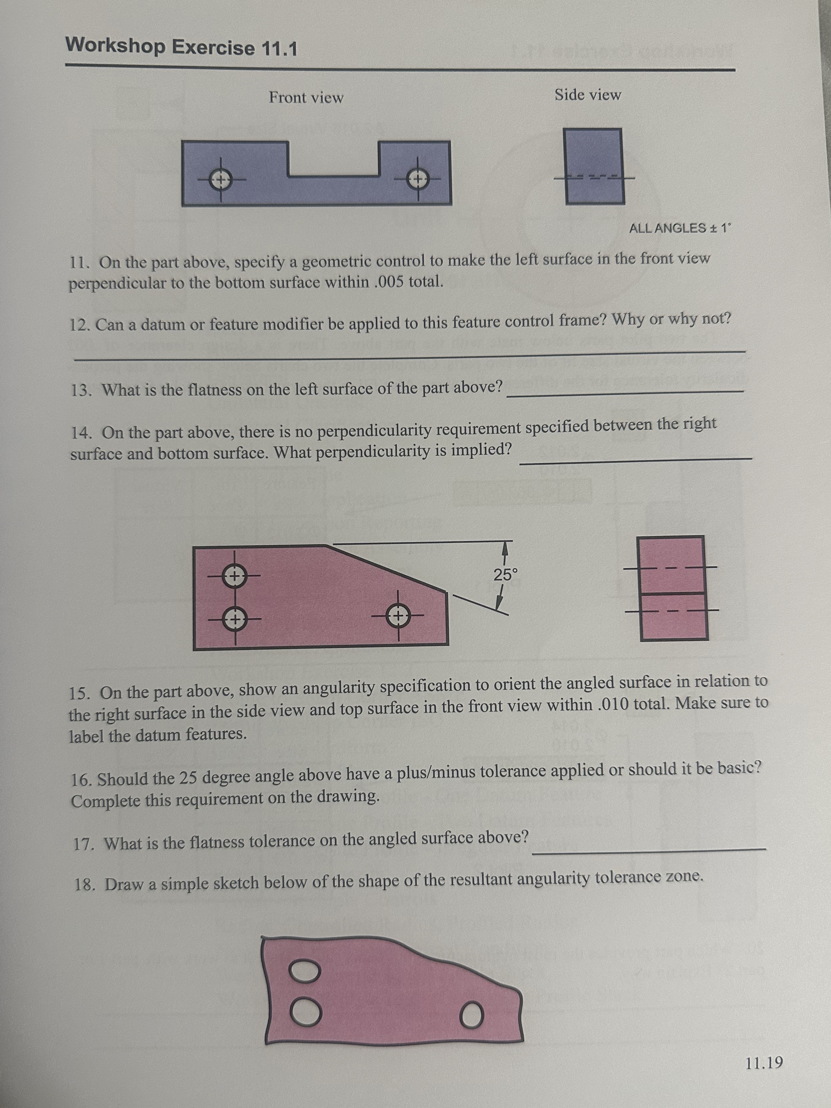 Workshop Exercise 1 1 . 1 1 1 . On the part