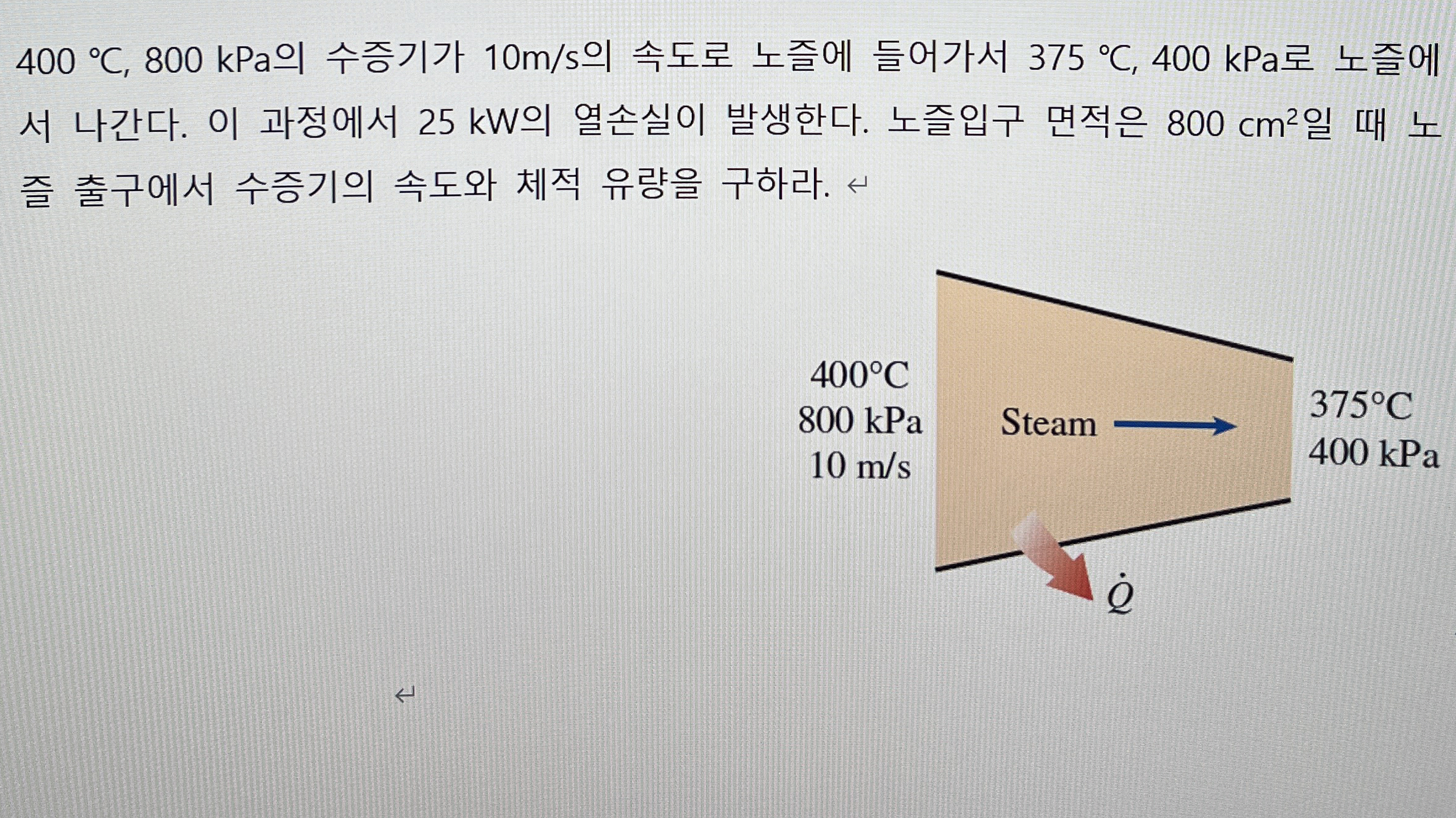 4 0 0 C , 8 0 0 kPa 1 0 m s 3 7 5 C , 4 0 0 kPa .