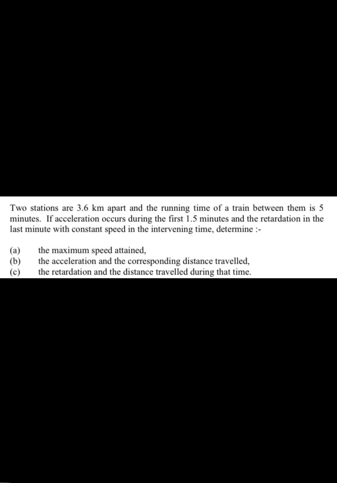 Two stations are 3 . 6 km apart and the running