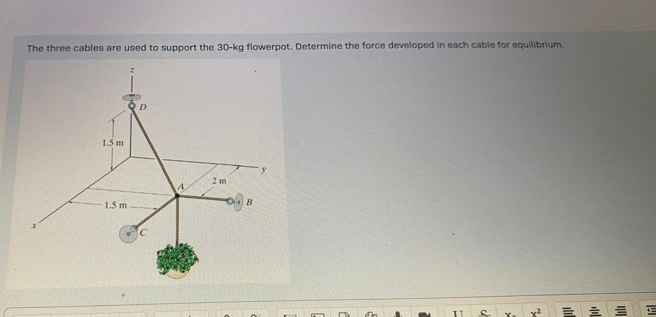 The three cables are used to support the 3 0 - k
