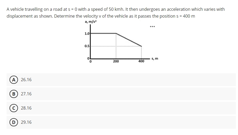 A vehicle travelling on a road at \ ( \ mathrm {