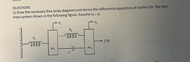 QUESTIONS Draw the necessary free - body diagrams