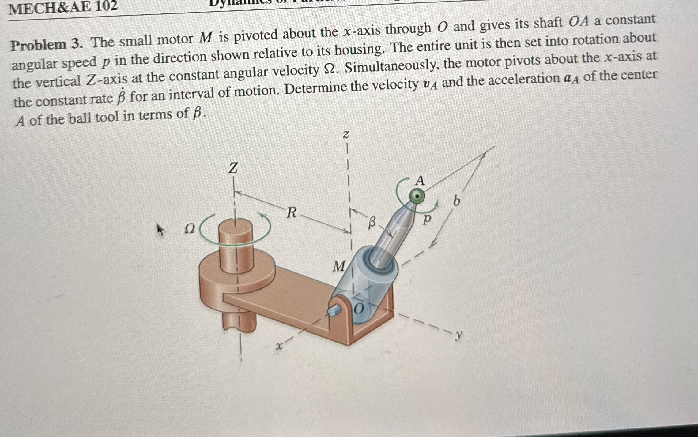 Problem 1 . The two balls A and B , each of mass