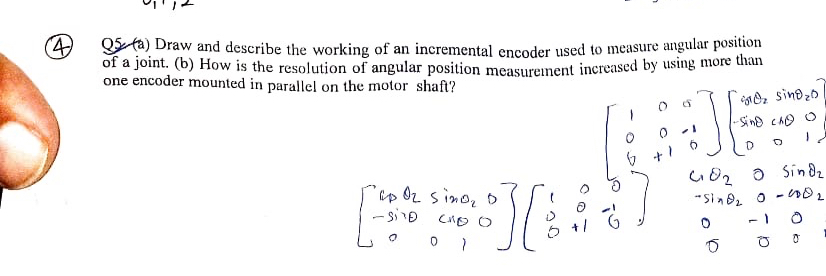 Q 5 . ( a ) Draw and describe the working of an